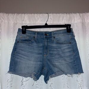 Universal Thread High Rise Midi Denim Blue Women's Shorts